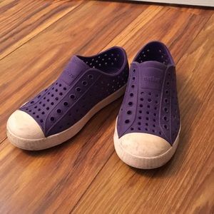 Girls purple Native shoes